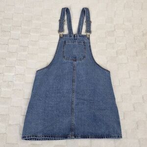 Forever 21 Denim Overall Mini Dress Size Medium BNWOT
